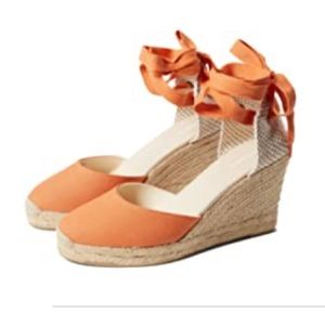Soludos tangerine espadrilles
